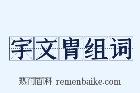 宇文胄组词是什么意思的图片